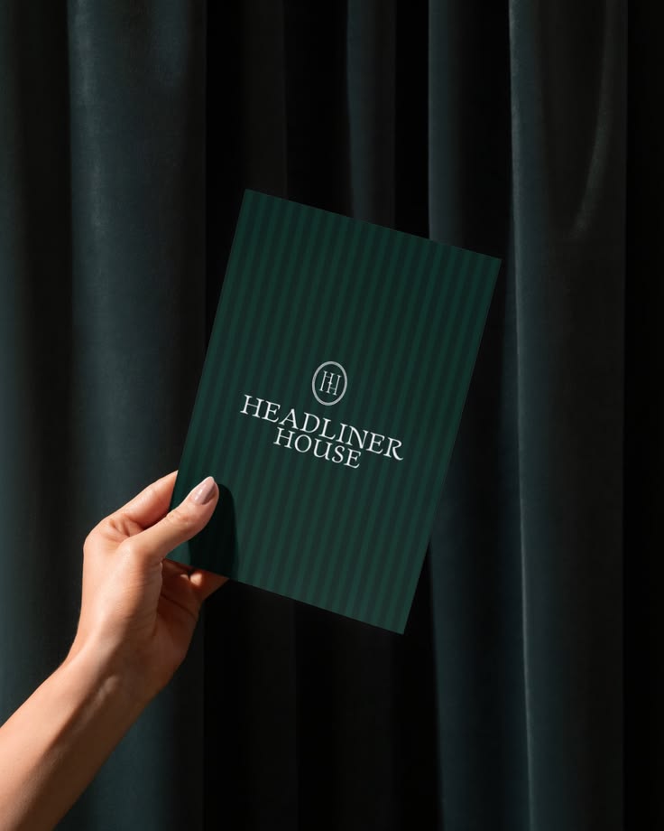 dark retro branding mockup