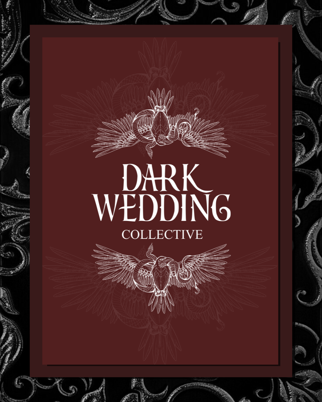 Dark Wedding Collective Gothic branding mockup by NC CREATE NCCREATE